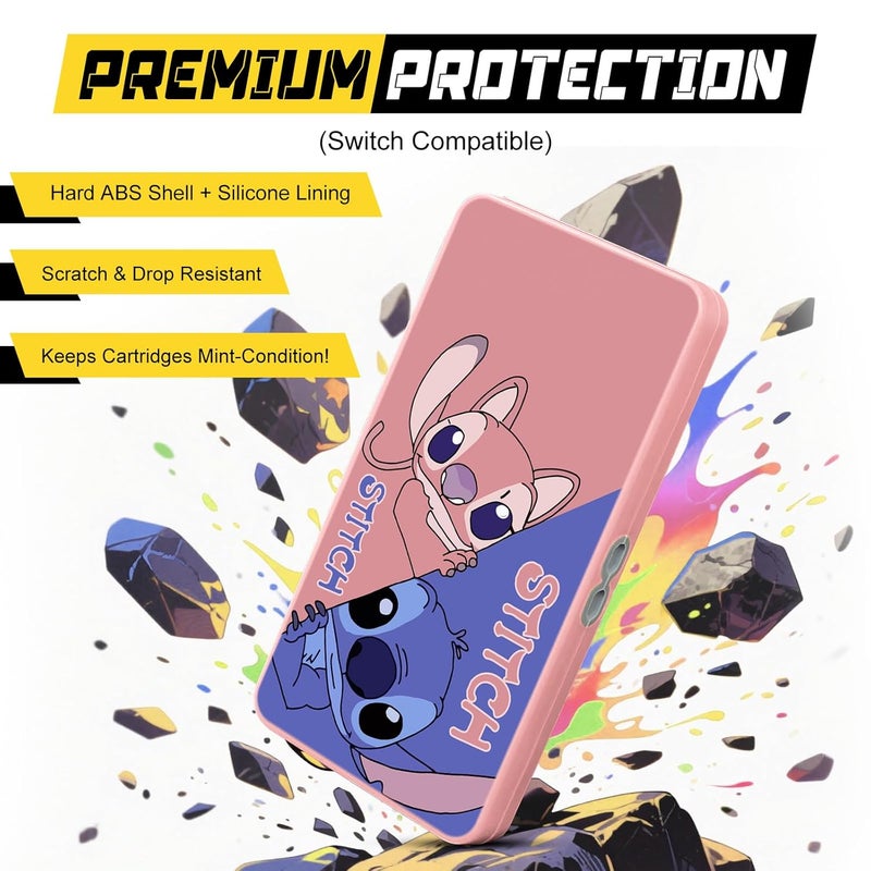 doepeBAE Switch Game Card Case Compatible with Nintendo Switch,Game Card Storage Holder,New Portable Thin Card Protection Case with 24 Game Card Slots and 24 TF Card Slots (24Z Pink) - Image 2